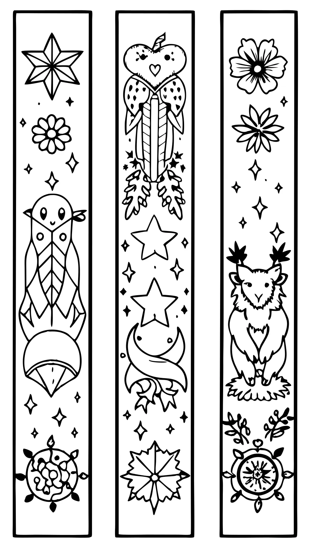 coloring pages bookmarks